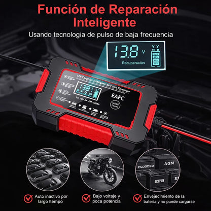 CARGADOR DE BATERIA  PARA CARRO, CAMIONETA, CAMION  O MOTO