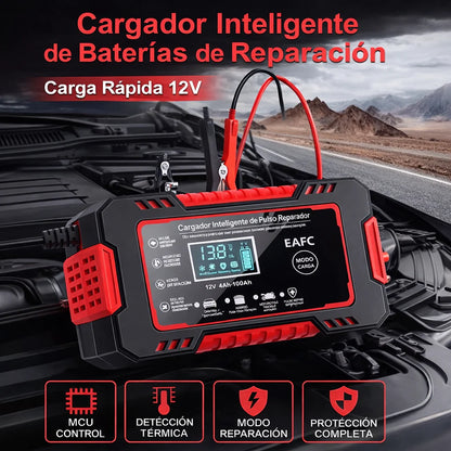 CARGADOR DE BATERIA  PARA CARRO, CAMIONETA, CAMION  O MOTO